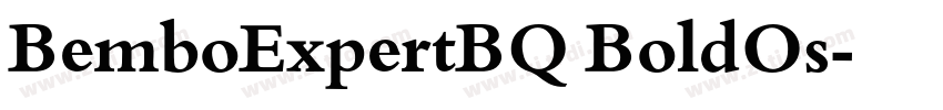 BemboExpertBQ BoldOs字体转换